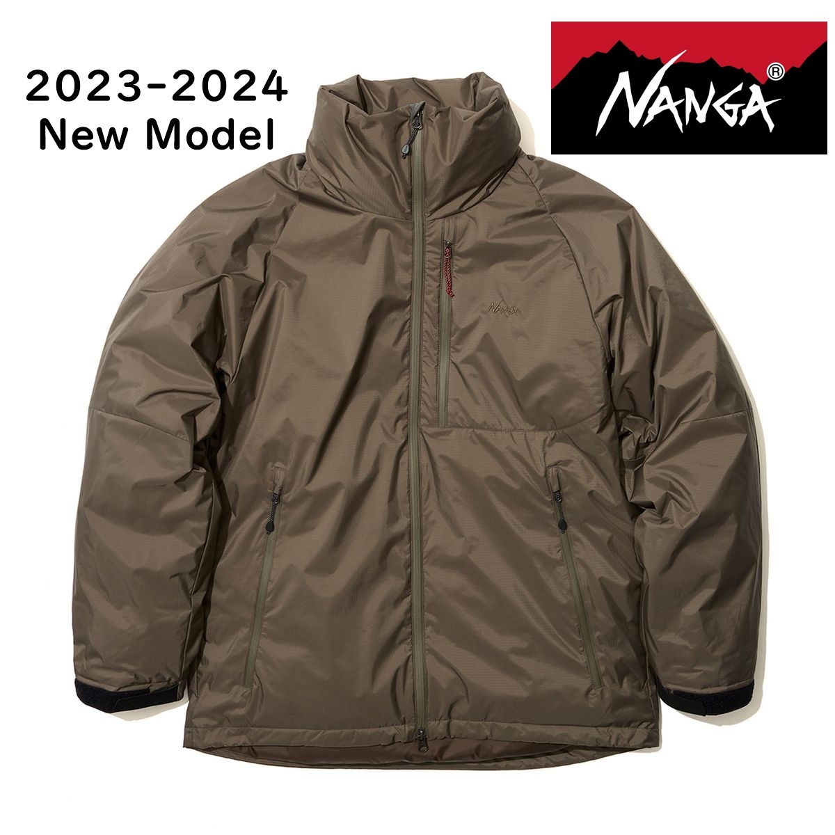 最新モデル【NANGA】オーロラスタンドカラーダウンジャケット M・GREY XLサイズ　新品未使用　定価\44,000