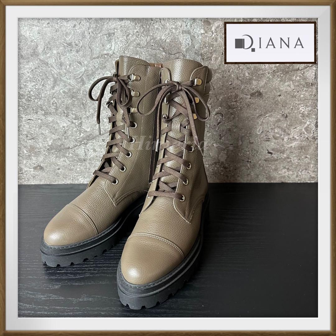 新品】DIANA ダイアナ トラックショートブーツ レースアップブーツ