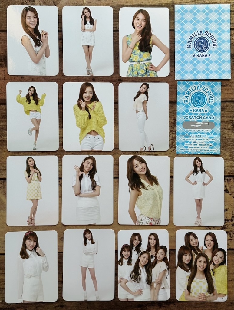 ★「KAMILIA SCHOOL～KARA FAN MEETING ファンミーティング 2013」トレカ 14枚 セット（ギュリ ハラ スンヨン ニコル ジヨン）K-POP_画像1