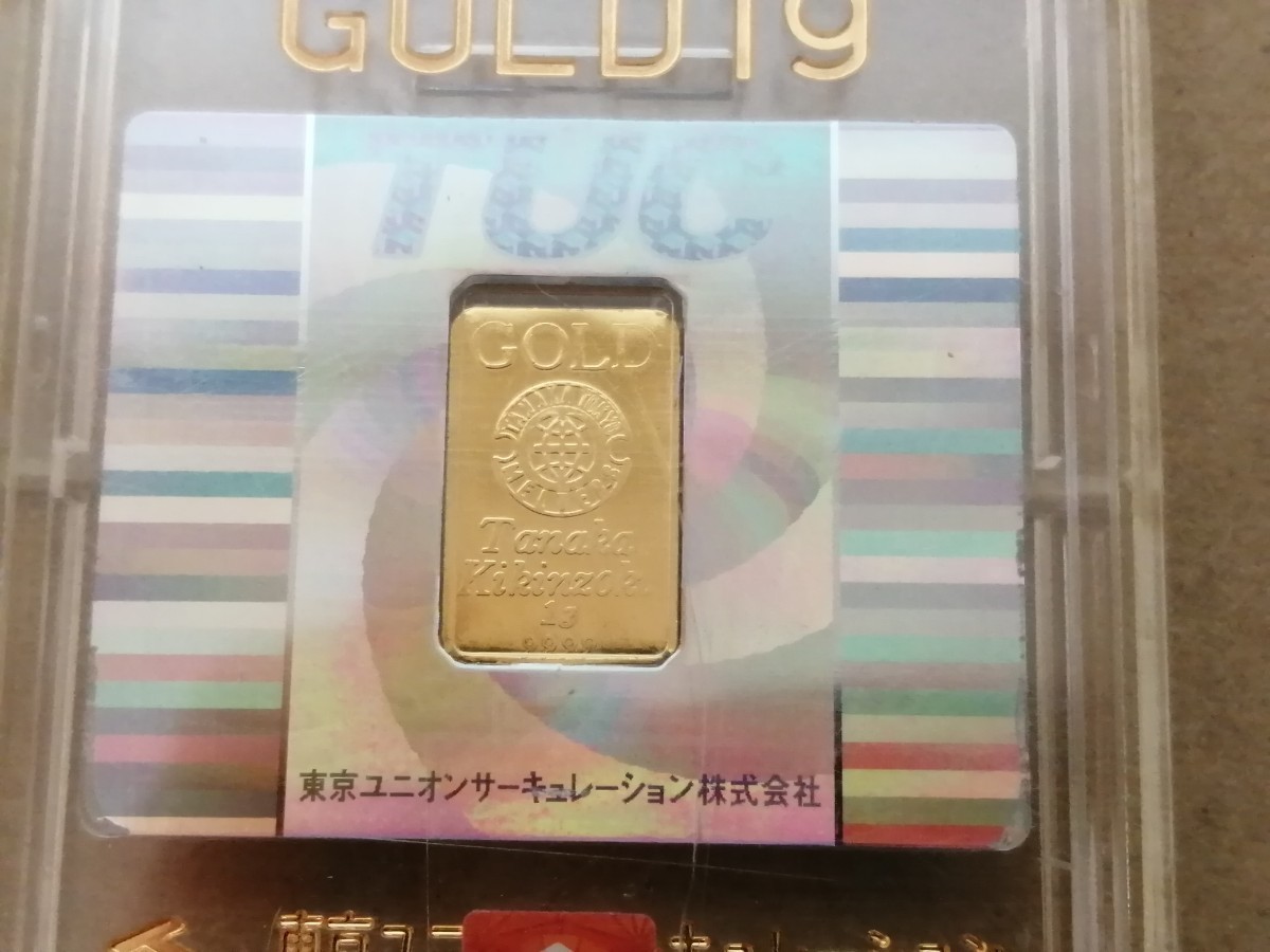 ★人気商品！★ 1g 金 インゴット 24金 1個 田中貴金属 純金 ゴールド K24 24K 複数出品中！③【金・2点以上落札で送料無料！】_画像2