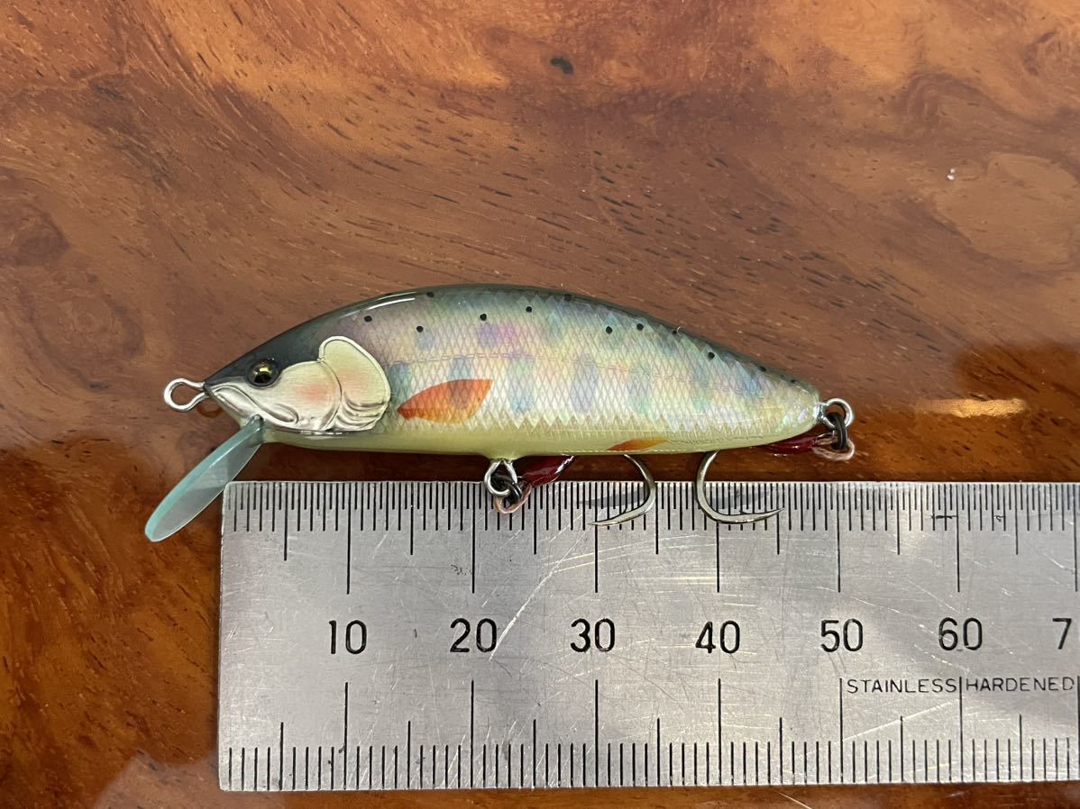 T.C.G Handmade Lures 50s No.2 ハンドメイドミノー アワビ貼り ハンドメイドルアー_画像5