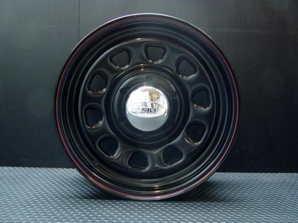 特価 TSW DAYTONA ブラック 16X7J+35 6穴139.7 TOYO OPEN COUNTRY R/T ホワイトレター 215/65R16C 4本セット (ハイエース200系)_画像3