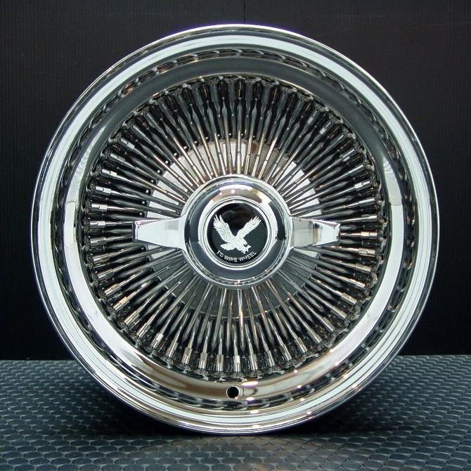 ワイヤーホイール T's WIRE 13X7J STD100SP オールクローム4本セット　＜ローライダー/USDM/アコード/シビック/ハイラックス＞_画像3