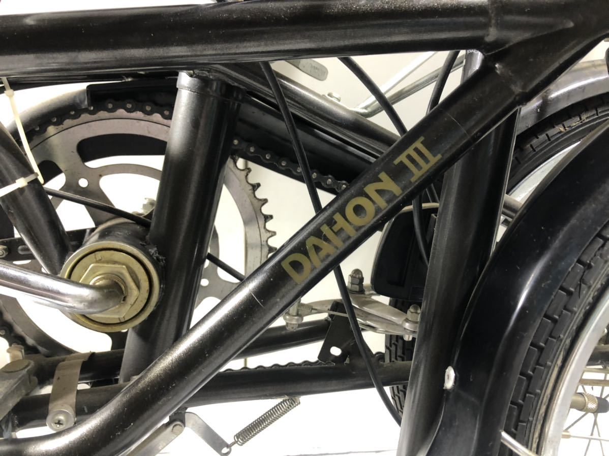 23M11-35：【DAHON Ⅲジャンク要修理】 ダホン 折りたたみ自転車 折りたたみ 16インチ_画像8