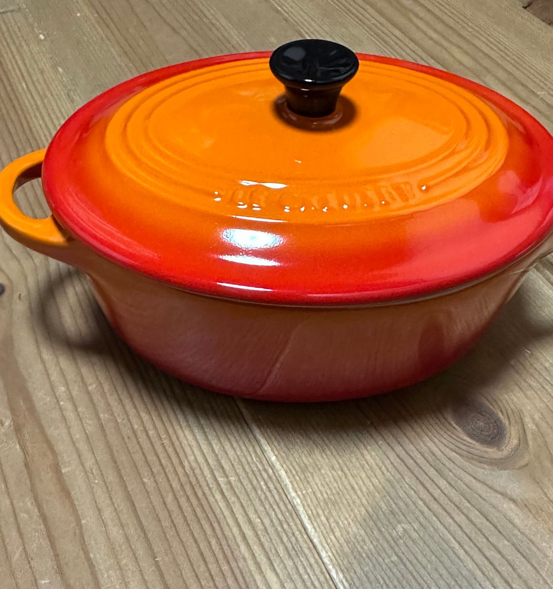 Le Creusetの「【ル・クルーゼ】グラタン皿 未使用 オレンジ Le Creusetの「【ル・クルーゼ】グラタン皿 未使用 オレンジ