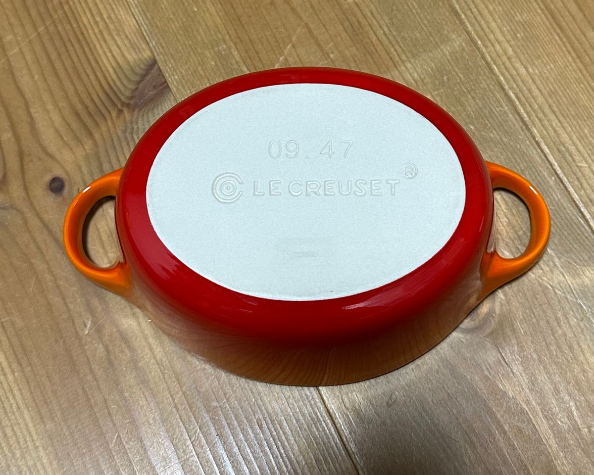 Le Creusetの「【ル・クルーゼ】グラタン皿 未使用 オレンジ Le Creusetの「【ル・クルーゼ】グラタン皿 未使用 オレンジ