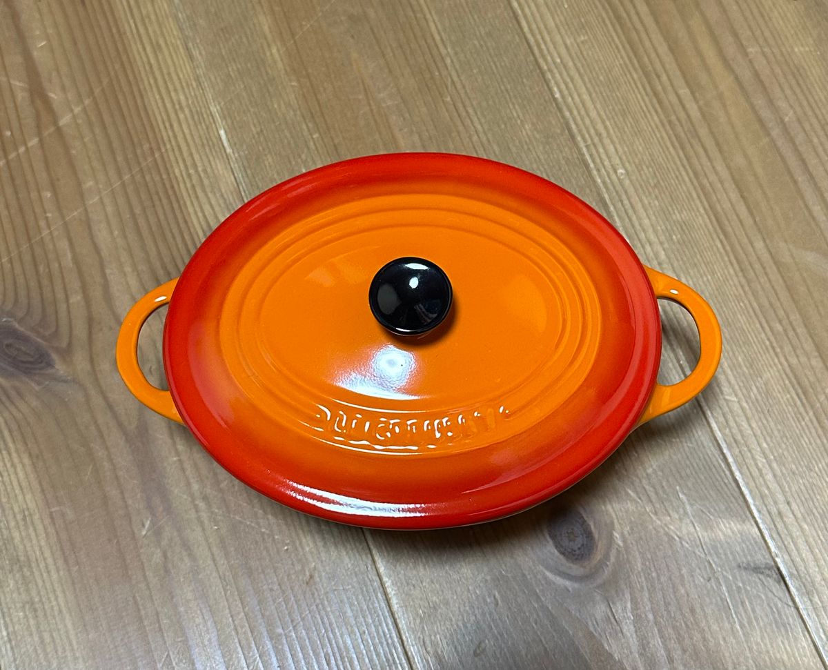 Le Creusetの「【ル・クルーゼ】グラタン皿 未使用 オレンジ Le Creusetの「【ル・クルーゼ】グラタン皿 未使用 オレンジ