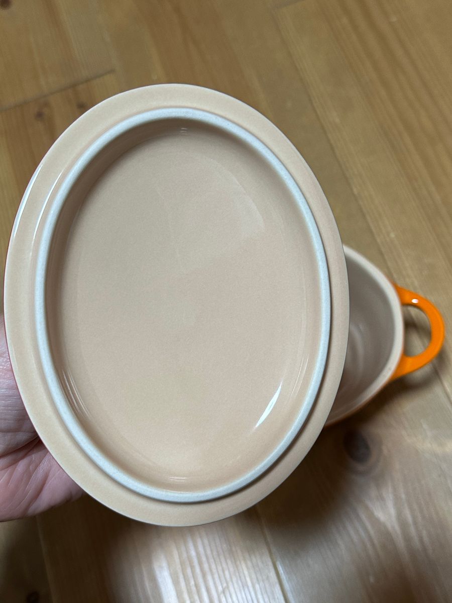 Le Creusetの「【ル・クルーゼ】グラタン皿 未使用 オレンジ Le Creusetの「【ル・クルーゼ】グラタン皿 未使用 オレンジ