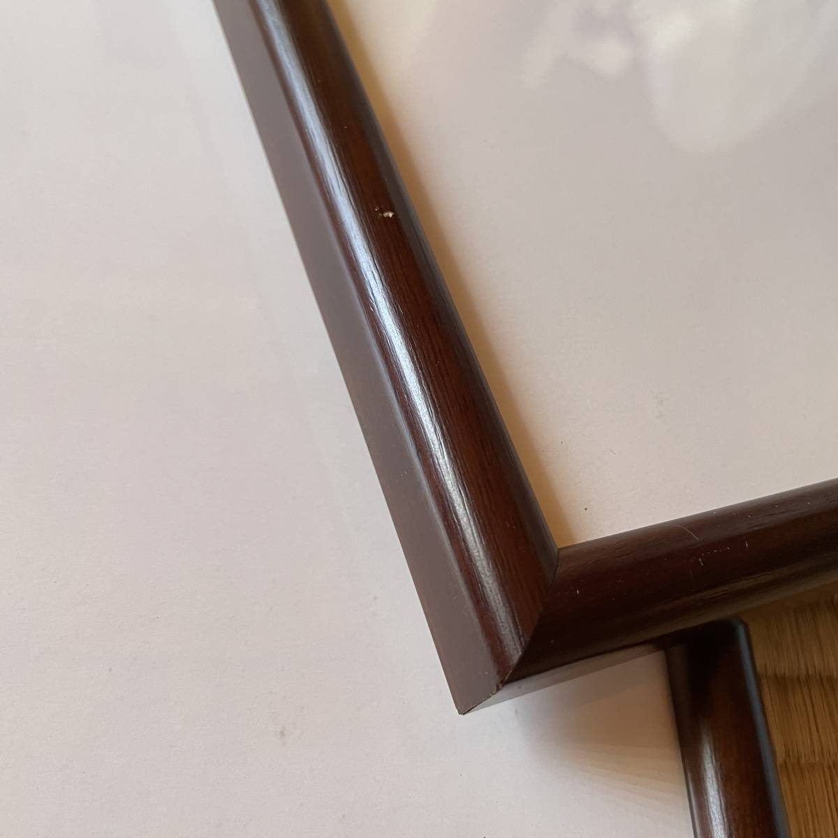 額縁 長方形 62㎝ 2枚 マホガニー調　額 空額 木製 天然木 アート フレーム 画材 木製額 _画像3