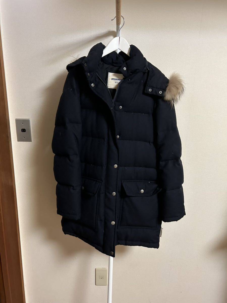 マッキントッシュ社Traditional Weatherwearトラディショナルウェザーウェア☆ウールダウンコート（36／取り外しラクーンファー付き）_画像2