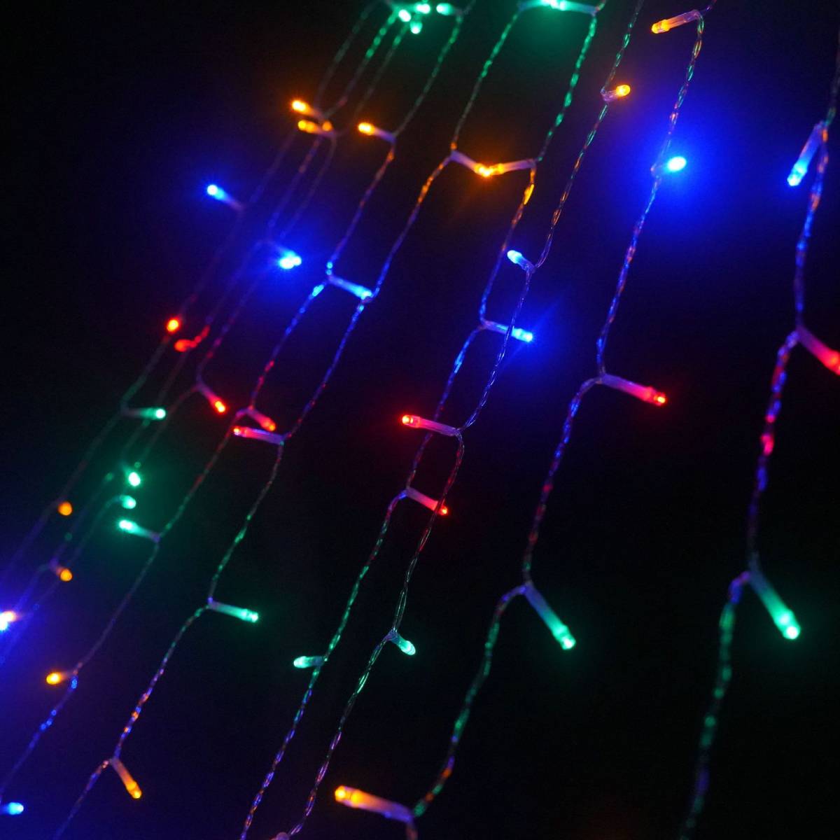 LEDイルミ 星型 ナイアガラ LEDイルミネーション 飾り付け 8種点灯モード カーテンライト つらら 照明装飾 クリスマス 彩色_画像4