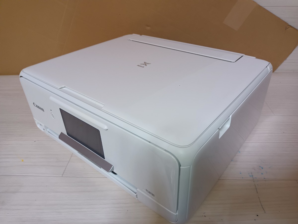 送料無料★Canon キャノン　PIXUS インクジェットプリンター 複合機 TS8130 印刷　コピー　ホワイト 　P190_画像5