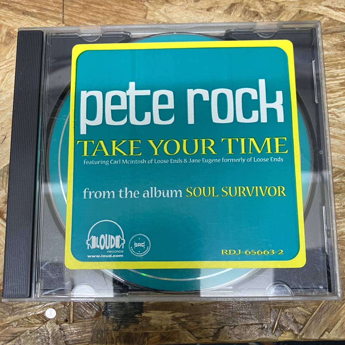 シ● HIPHOP,R&B PETE ROCK - TAKE YOUR TIME INST,シングル,HYPE STICKERコレクターズアイテム!!! CD 中古品_画像1