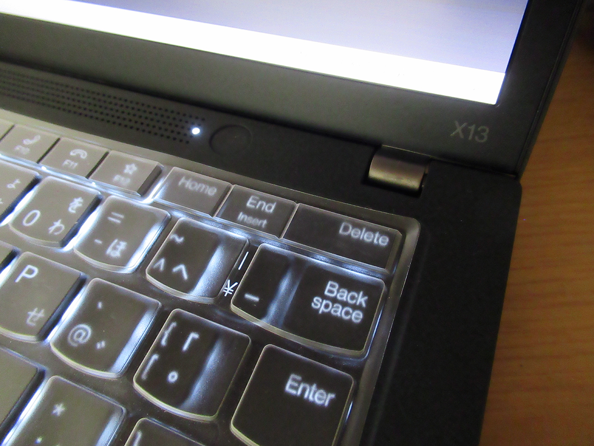 レノボ　ThinkPad US キーボードカバー （新品・バルク品）ThinkPad X13 / X240 / X240s / X250 / X260 / X270 / X280 等_ThinkPad X13実装例（その2）
