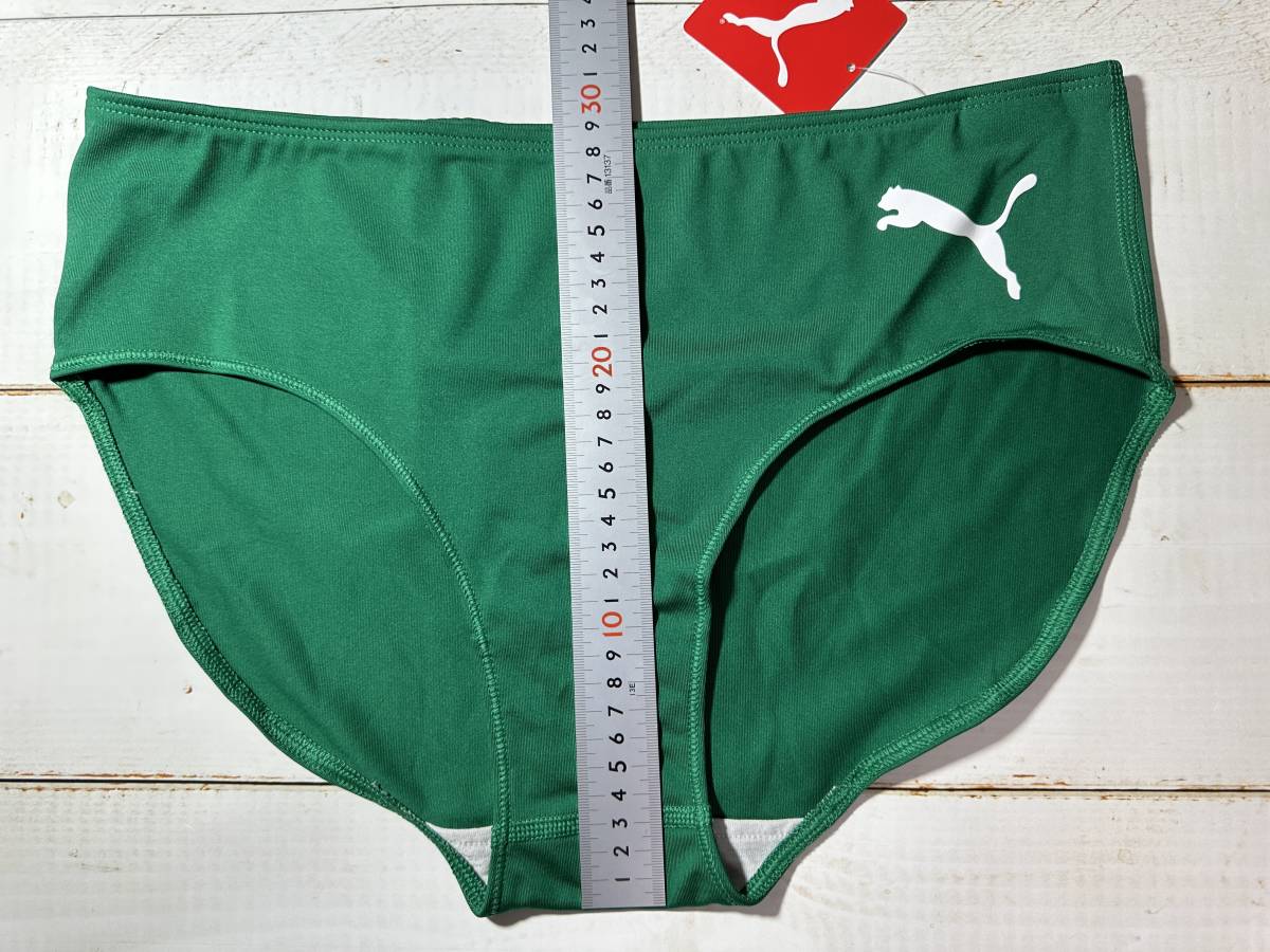 【即決】Puma プーマ レーシングブルマ 陸上 ショーツ ブリーフ Green 海外Lサイズ_画像5