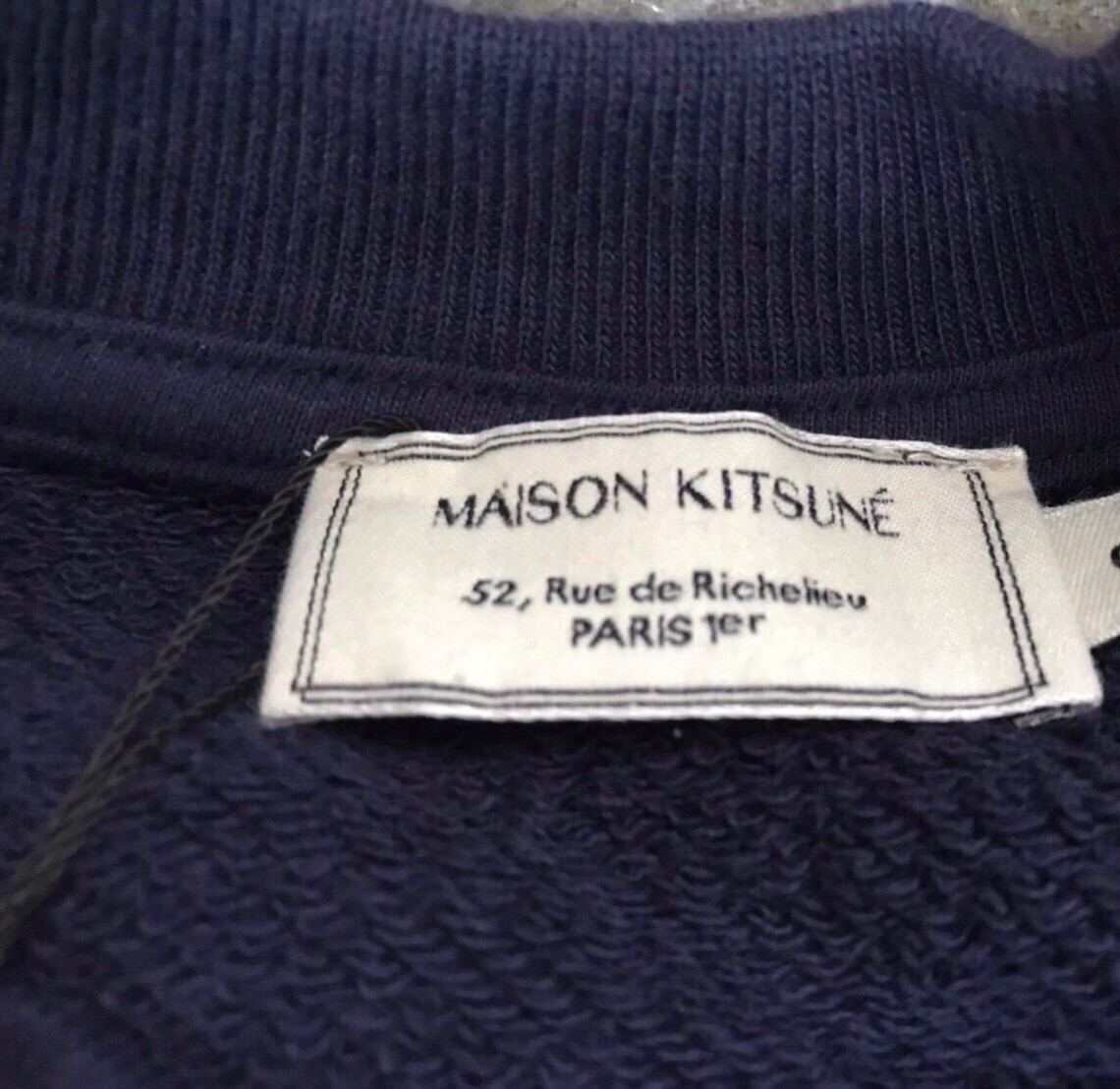 MAISON KITSUNE メゾンキツネ トレーナー スウェット ネイビー Sサイズ_画像6