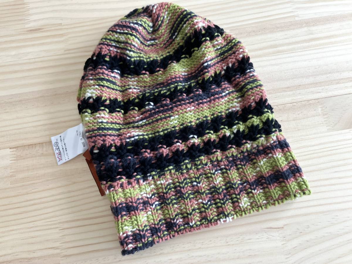 * MISSONI ミッソーニ カシミヤ ニット 帽子 ニットキャップ ビーニー_画像8