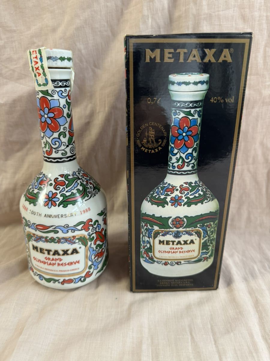 古酒 メタクサ METAXA 100TH ANNIVERSARY ブランデー 700ml/40％1150ｇ【未開封】_画像1