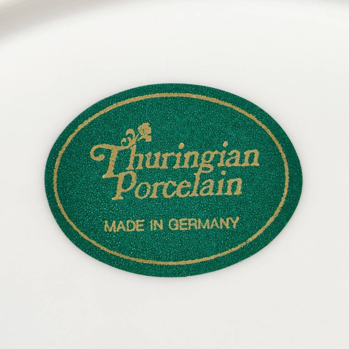 チューリンゲン・ポーセリン ライヒェンバッハ Thuringian Porcelain ドイツ製 陶器 花柄 菓子皿 プレート 金彩 洋食器 食器 【14313_画像8