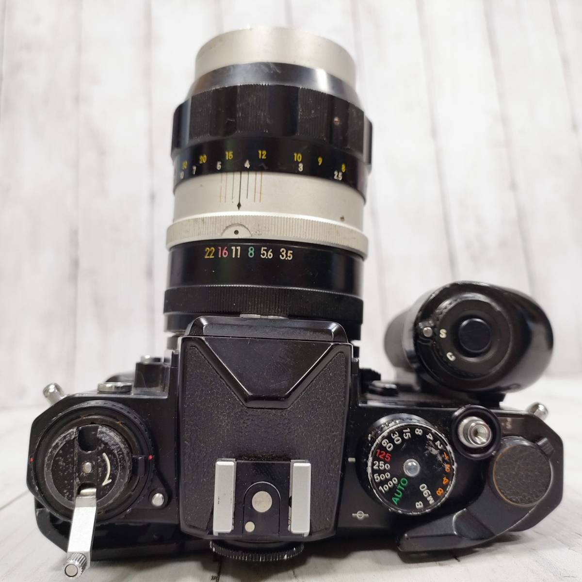 ニコン Nikon FE 一眼レフ フィルムカメラ モータードライブ ブラックボディ マニュアルフォーカス ジャンク品 【4149_画像6