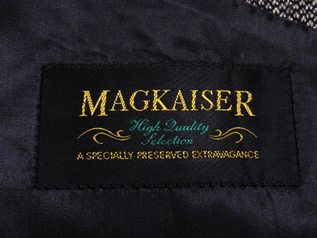 未使用に近い極美品 MAGKAISER CASHMERE 高級カシミヤ100％ テーラードジャケット メンズ ブレザー 紳士 BM 総裏地 2釦 ビジネス ゴルフ_画像5