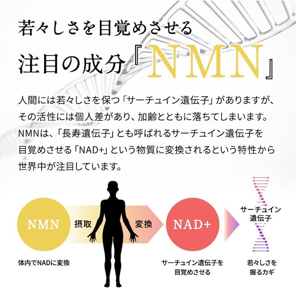 即決 新品未開封 送料込 シードコムス NMN サプリメント 約1ヶ月分(30カプセル1袋) 100％NMN 6000mg高配合 美容 サプリ_画像3