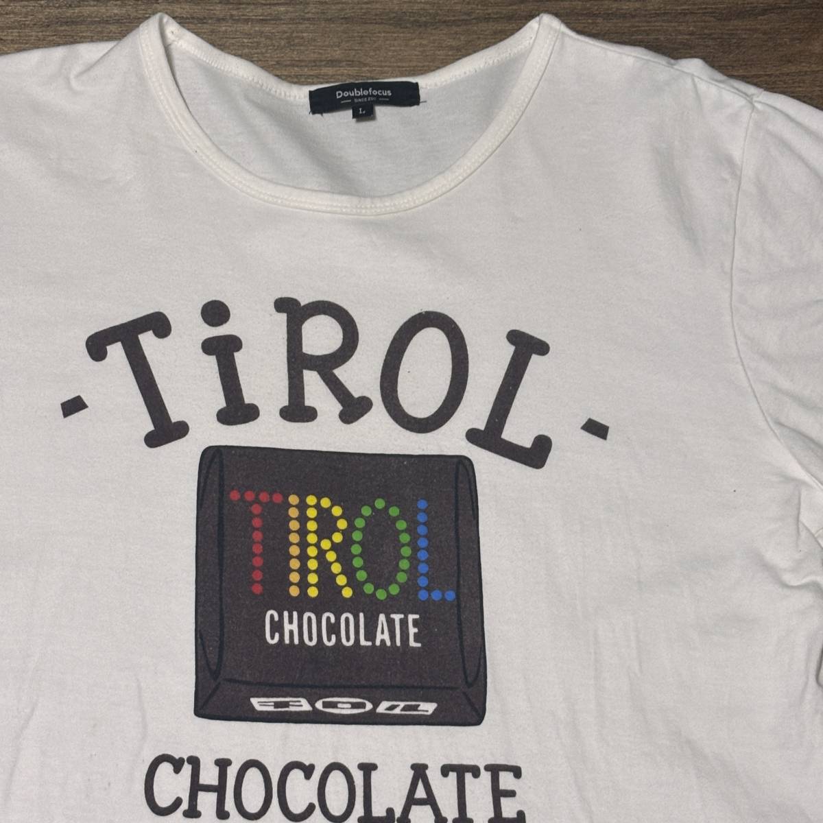 *(Doublefocus)chiroru chocolate T-shirt Tirol-Choco shirt