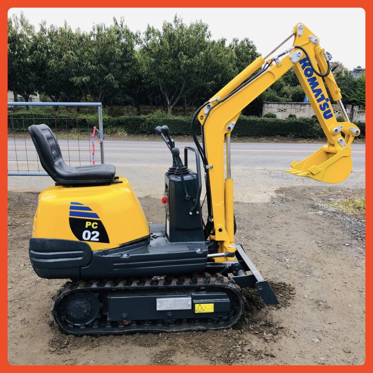 コマツ★ KOMATSU ★PC02-1A ★新品ゴムキャタ★シート新品★ 下取買取可能 ★茨城県から★即決買った場合は500kmまで送料無料_画像5