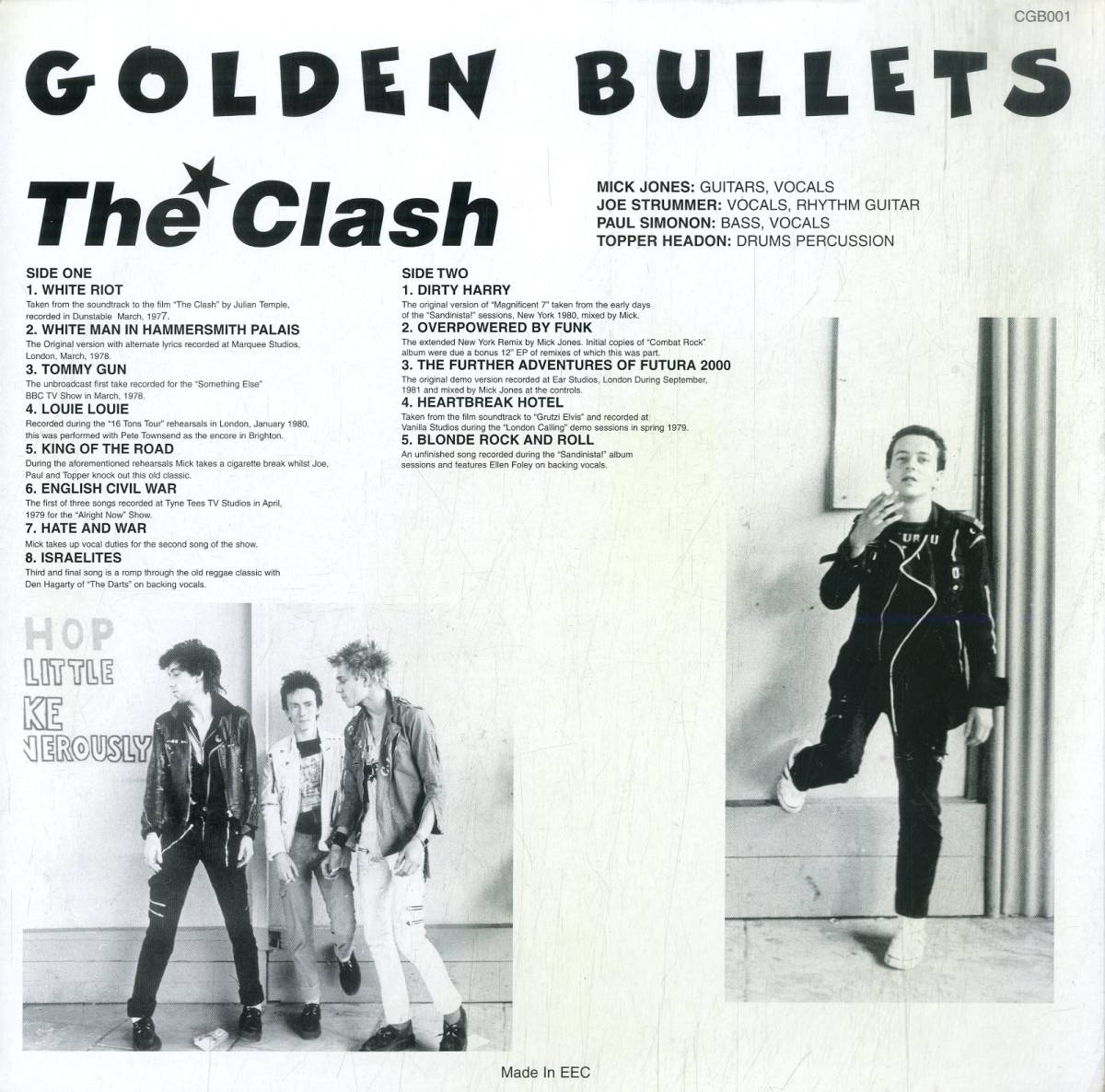 A00575141/LP/ザ・クラッシュ (THE CLASH)「Golden Bullets (CGB-001・パンク・PUNK)」_画像2