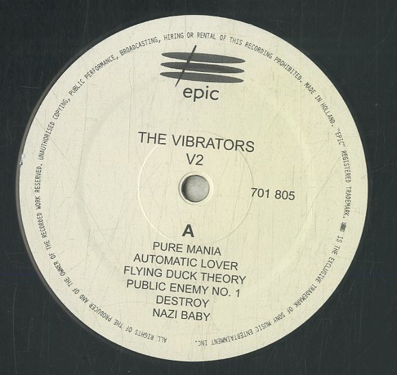 A00575097/LP/ザ・ヴァイブレーターズ (THE VIBRATORS)「V2 (701-805・パンク・PUNK)」_画像3