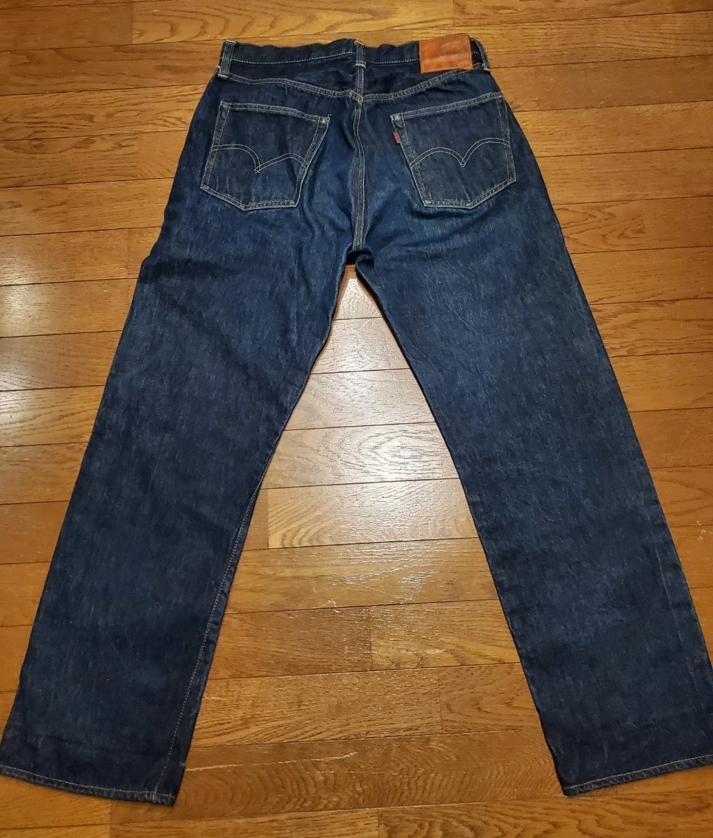 40's LEVI'S 501XX 47モデル 前期 片面タブ 革パッチ W34×L33 _画像2