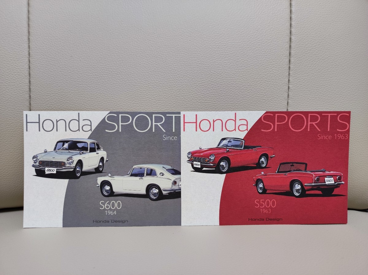 2023 ジャパンモビリティショー モーターショー ノベルティ　ホンダ　HONDA　ポストカード 5枚　ホンダスポーツ S660 S2000 S800 S600 S500_画像4