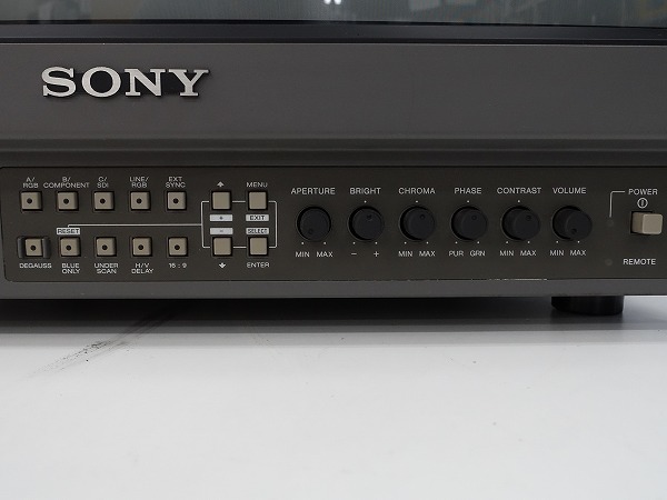 SONY 20型トリニトロンビデオモニター PVM-20M4J 動作品 訳あり *390976_画像3