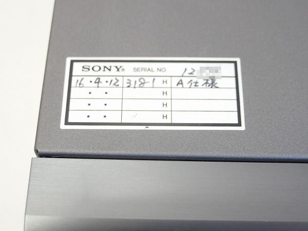 SONY HDCAM SRプレーヤー SRW-5100 動作品 *391870_画像6