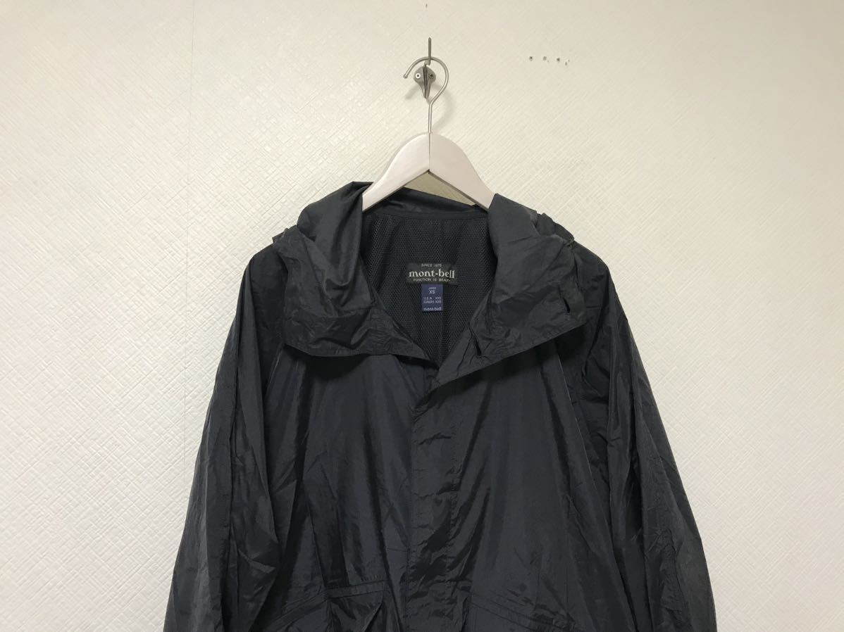 新品同様本物モンベルmontbellナイロンロング丈レインコート 新品同様本物モンベルmontbellナイロンロング丈レインコート
