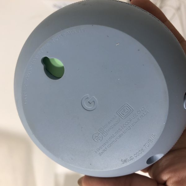 【送料無料】Google Nest mini 第2世代 H2C Sky 付属品 箱付き AAL1025小3360/1129_画像4