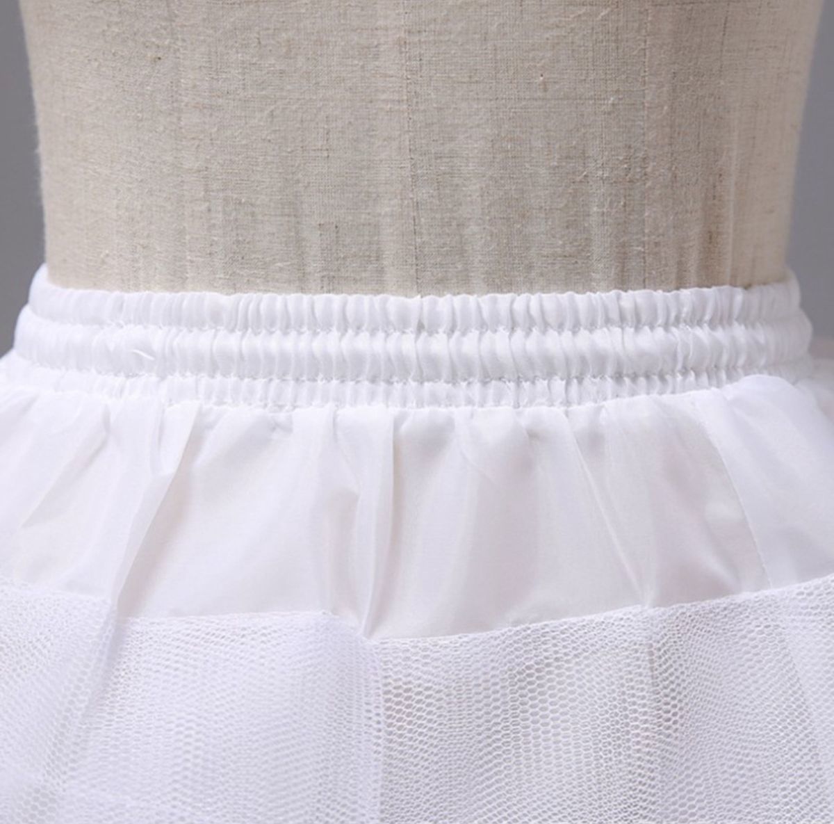 白 3段チュール パニエ 衣装 スカート ドレス ボリュームアップ スカート_画像4
