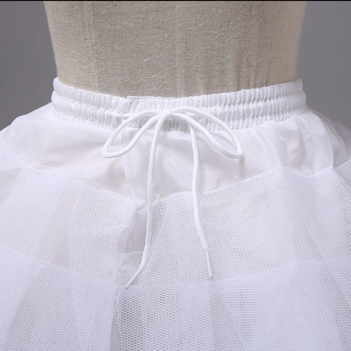 白 3段チュール パニエ 衣装 スカート ドレス ボリュームアップ スカート_画像5