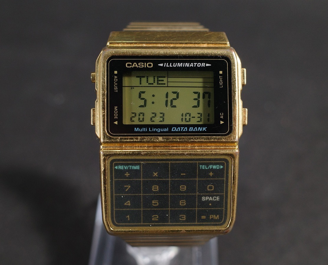  カシオ データバンク ゴールド 腕時計 DBC-611GE メンズ腕時計_画像1
