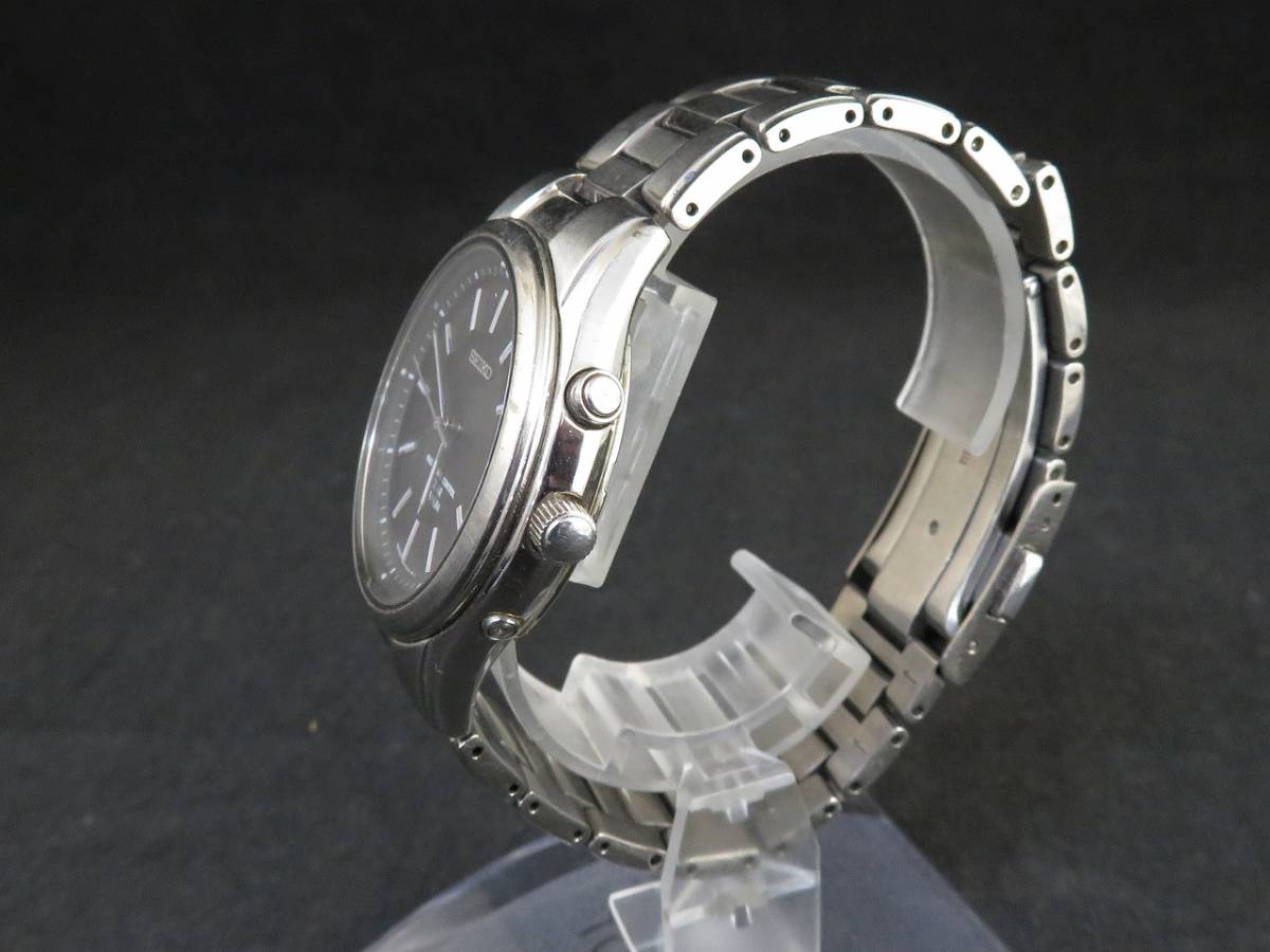 1円～　SEIKO SOLAR TITANIUM / 7B22-0AD0 セイコー ソーラー チタニウム デイト メンズ 腕時計　_画像3