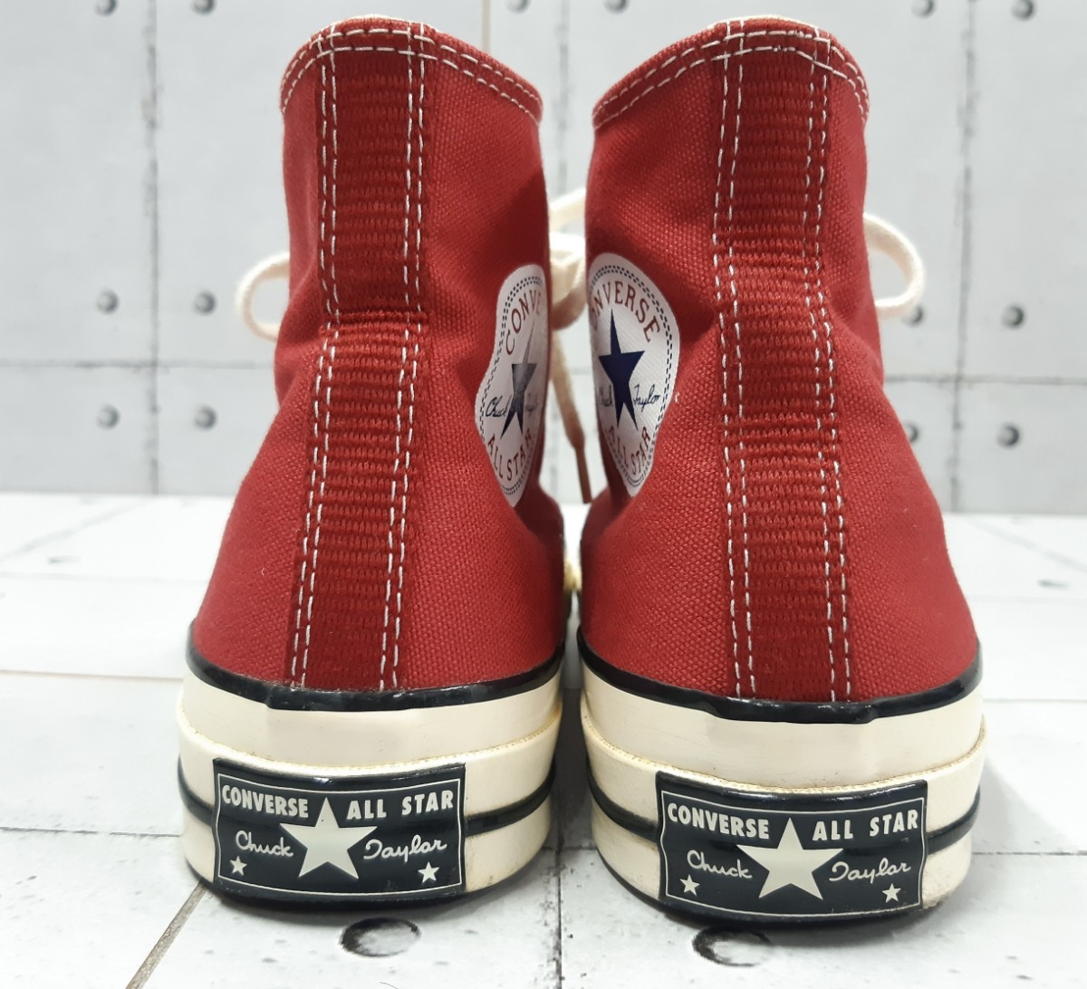 日本未発売 CT70 CONVERSE ALLSTAR CHUCK TAYLOR コンバース チャックテイラー クリムゾンレッド 24cm 70s 復刻_画像3