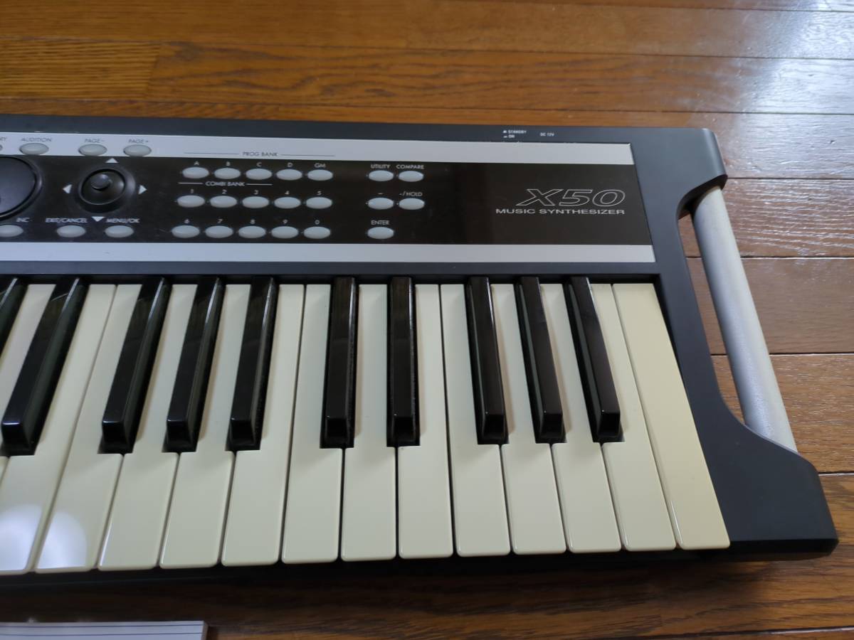 KORG　コルグ　シンセサイザー　X50　61鍵盤 / ACアダプター　KA310 /X-50【完動品】_画像2