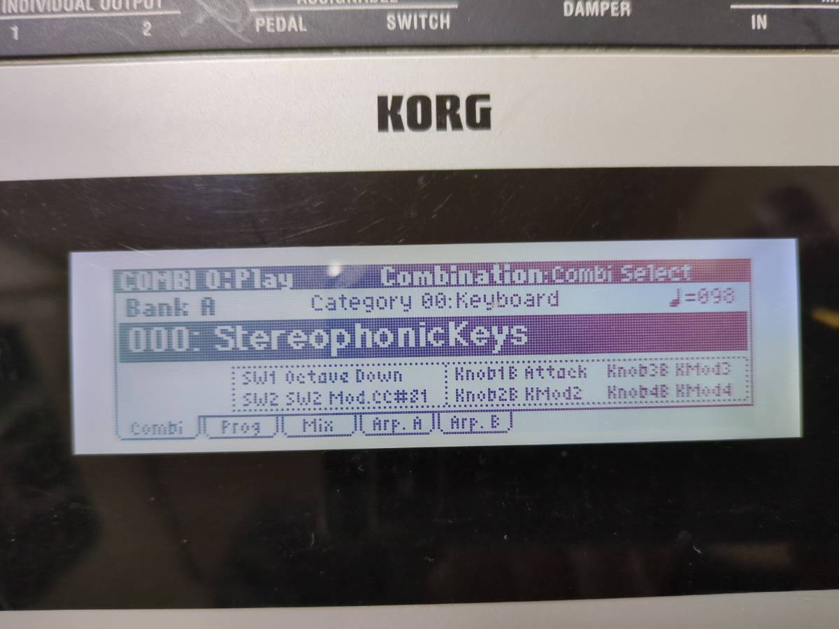 KORG　コルグ　シンセサイザー　X50　61鍵盤 / ACアダプター　KA310 /X-50【完動品】_画像6