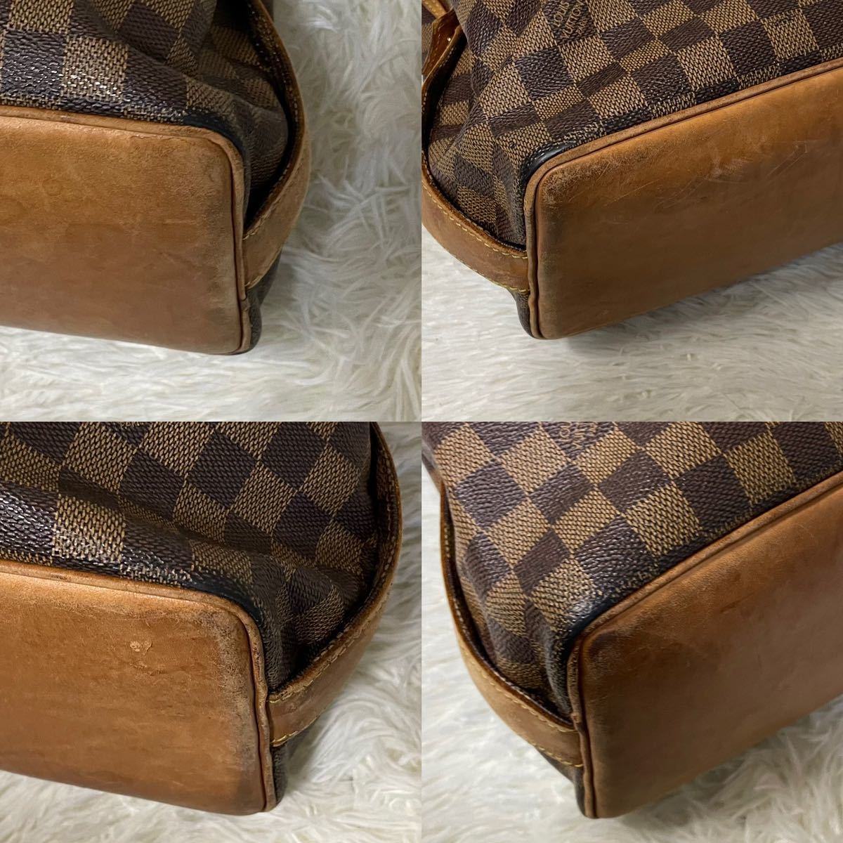 ①【100周年限定記念品】ルイヴィトン　ダミエ　トートバッグ　コロンビーヌ 本革 LOUIS VUITTON_画像8