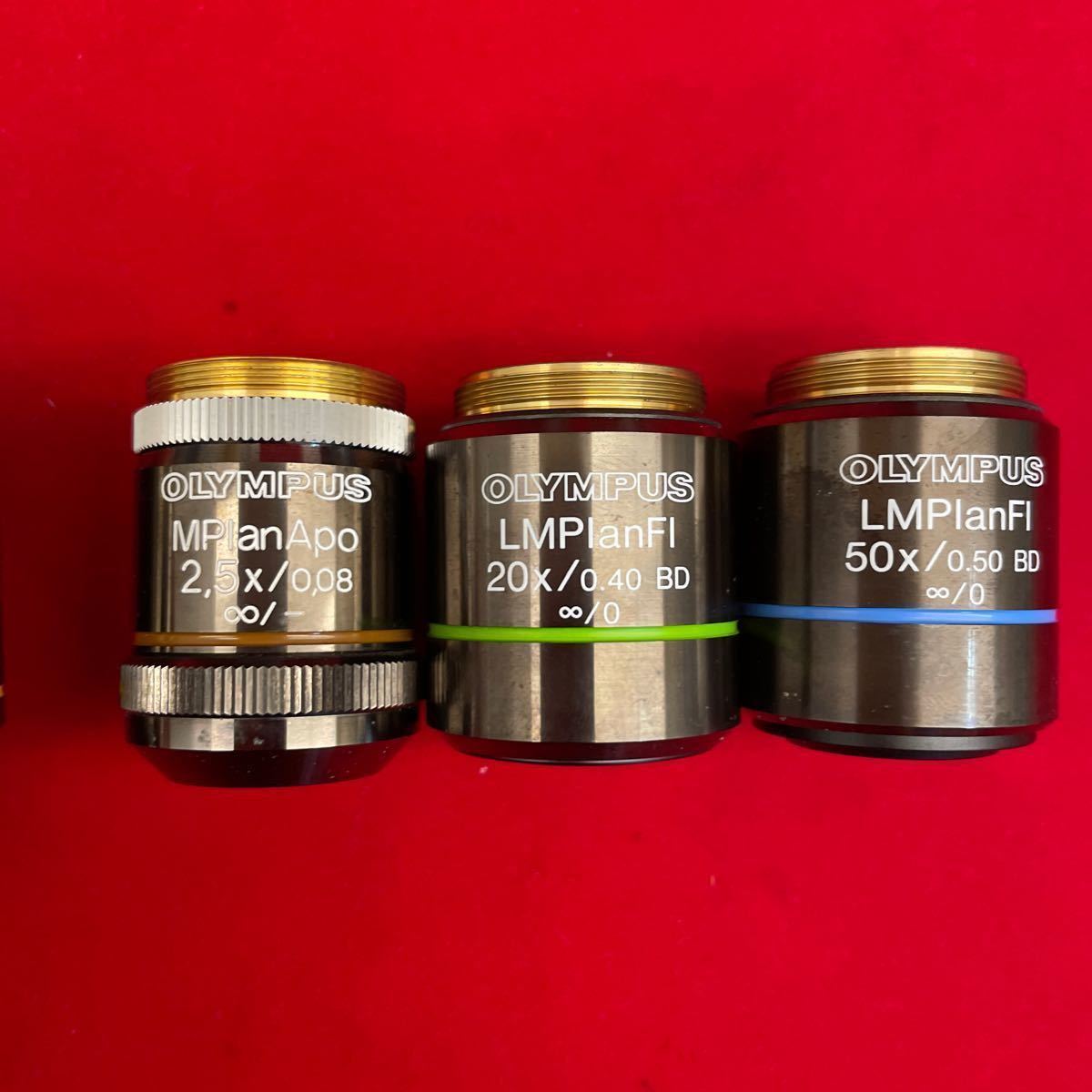 57500円 OLYMPUS 対物レンズ5点まとめ 顕微鏡:BX60 レンズ 57500円 OLYMPUS 対物レンズ5点まとめ 顕微鏡:BX60 レンズ