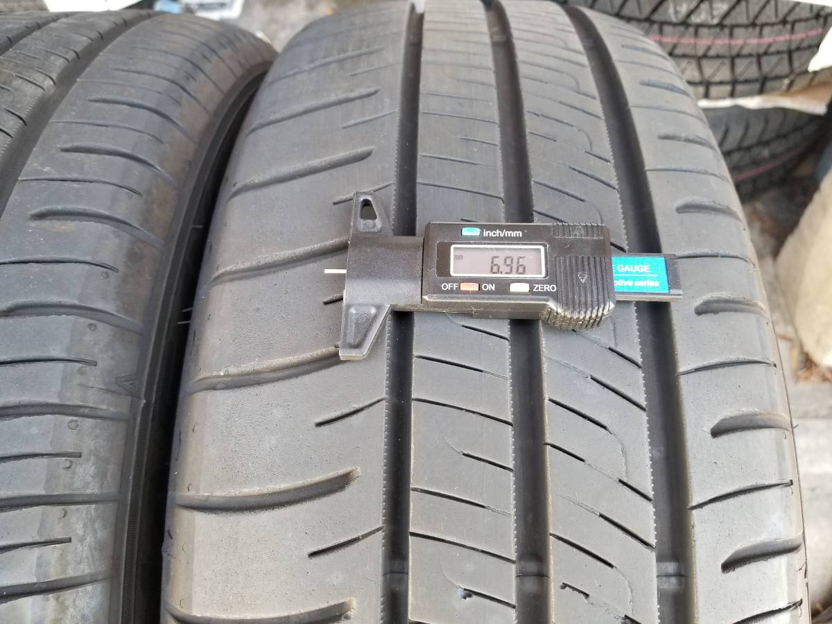 DL ダンロップ エナセーブ ENASAVE RV505 225/60R17 99H 2022年製 3本 中古 アルファード_センター付近で6.9ｍｍ