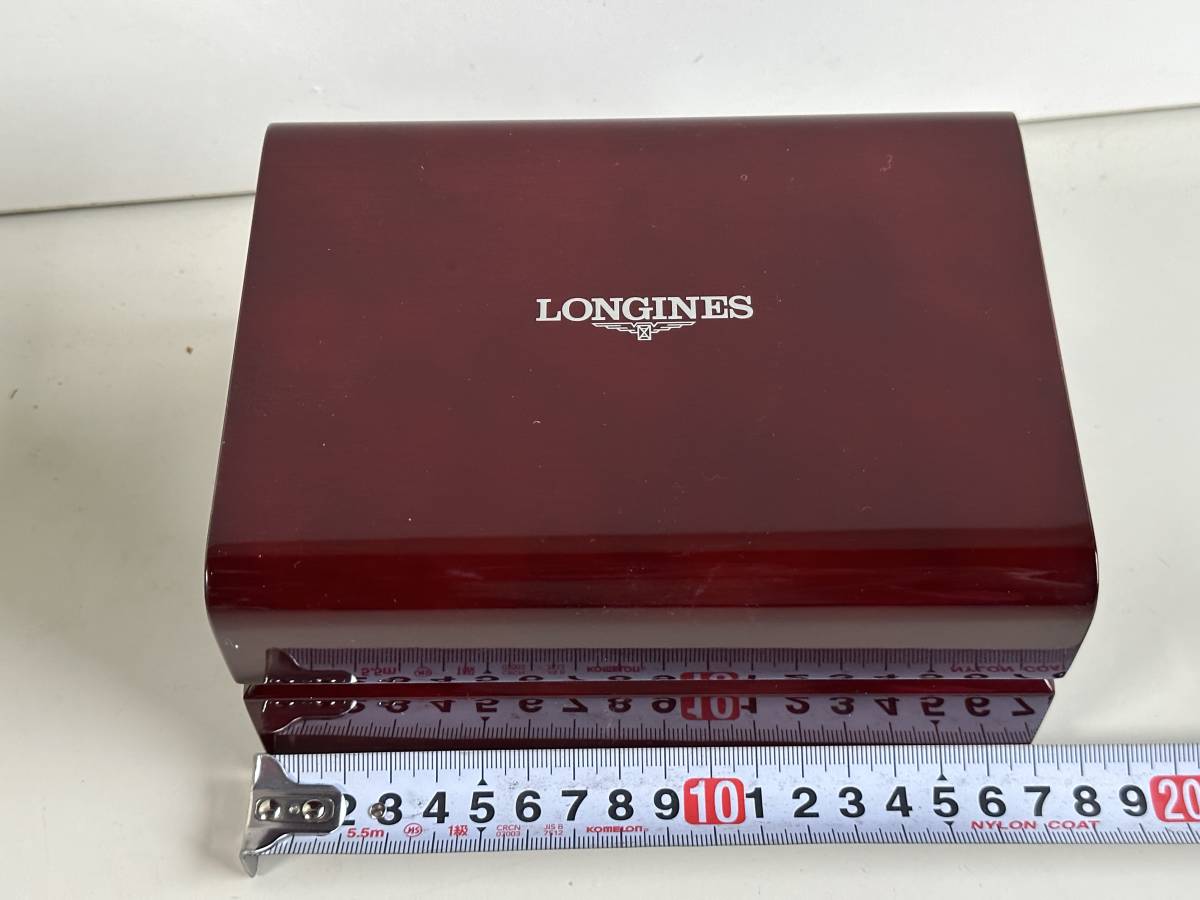 Mt575◆LONGINES ロンジン◆腕時計 ケース 箱ボックス 収納ケース 空箱 インテリア コレクション 横約17cm 縦約13cm 幅約8cm_画像2