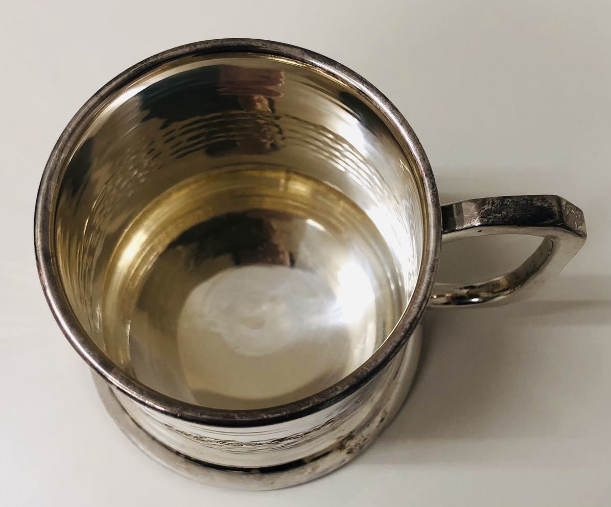 マグカップ ビアマグ バッキンガム シルバー BUCKINGHAM 1806 GLEAMING HOUSE ペアマグカップ 銀メッキ_画像6