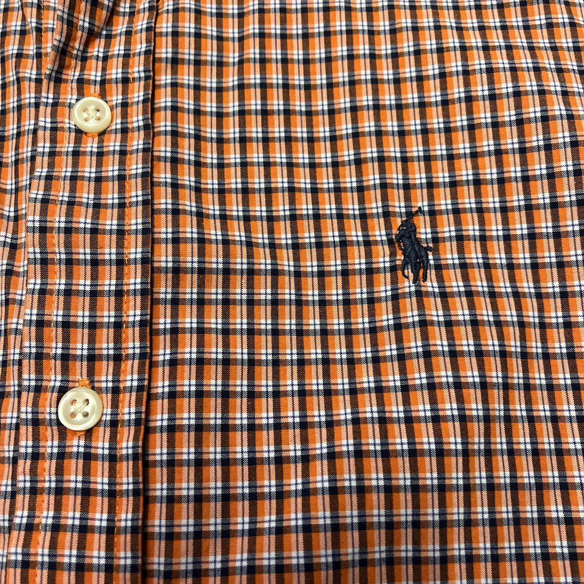 POLO RALPH LAUREN ラルフローレン 半袖ボタンダウンシャツ 刺繍 チェック Mの画像5