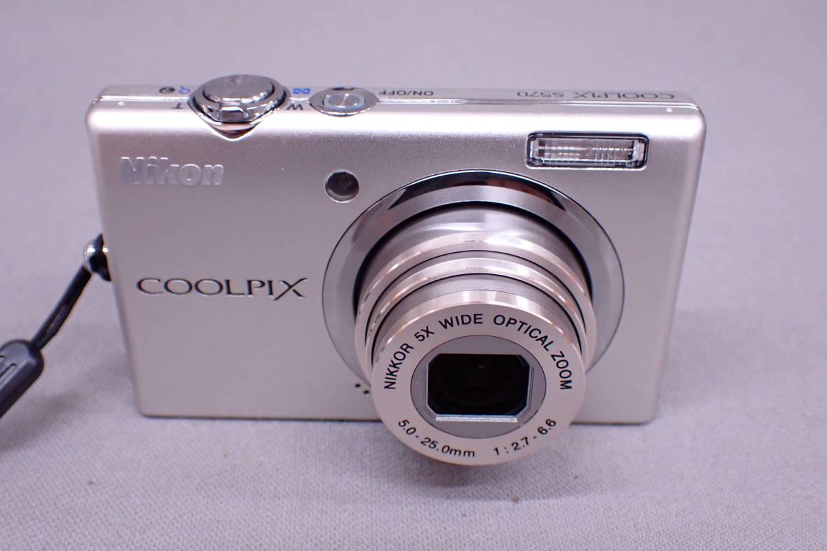 Nikon COOLPIX S570 5.0-25.0mm 1:2.7-6.8 ニコン デジタルカメラ デジカメ Z11021_画像2